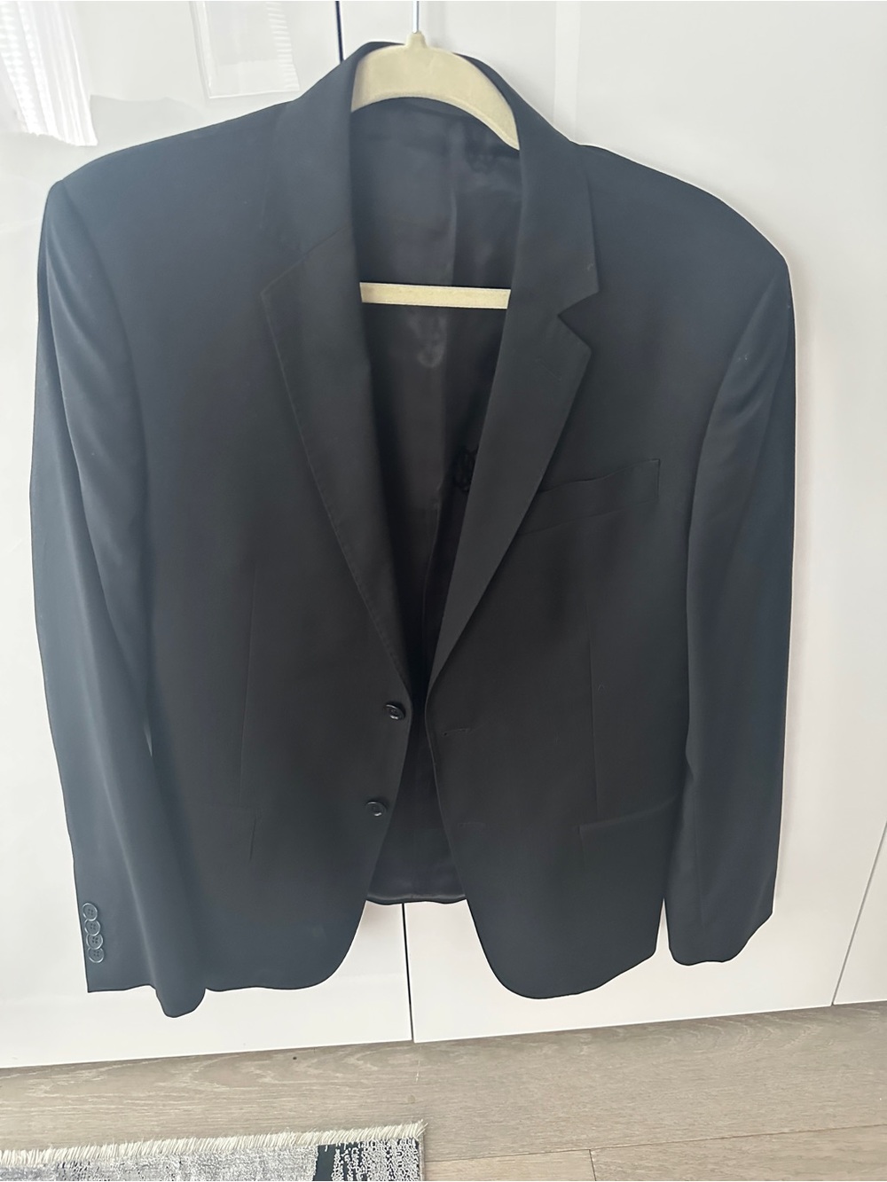 Roberto Cavalli Men's Black Suit Blazer - Classic Two-Button Jacket